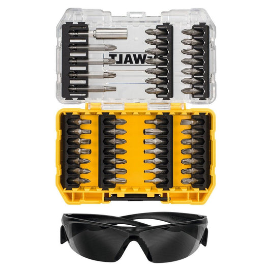 Dewalt DT70703-QZ 47 Piece Screwdriver Bit Set Safety Glasses