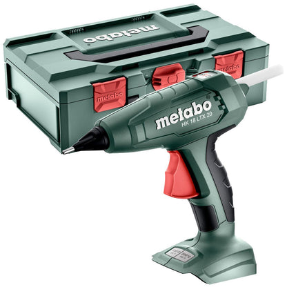 Metabo HK 18 LTX 20 18V Hot Glue Gun with 1 x 8.0Ah Battery, Charger, Glue Sticks & Metabox