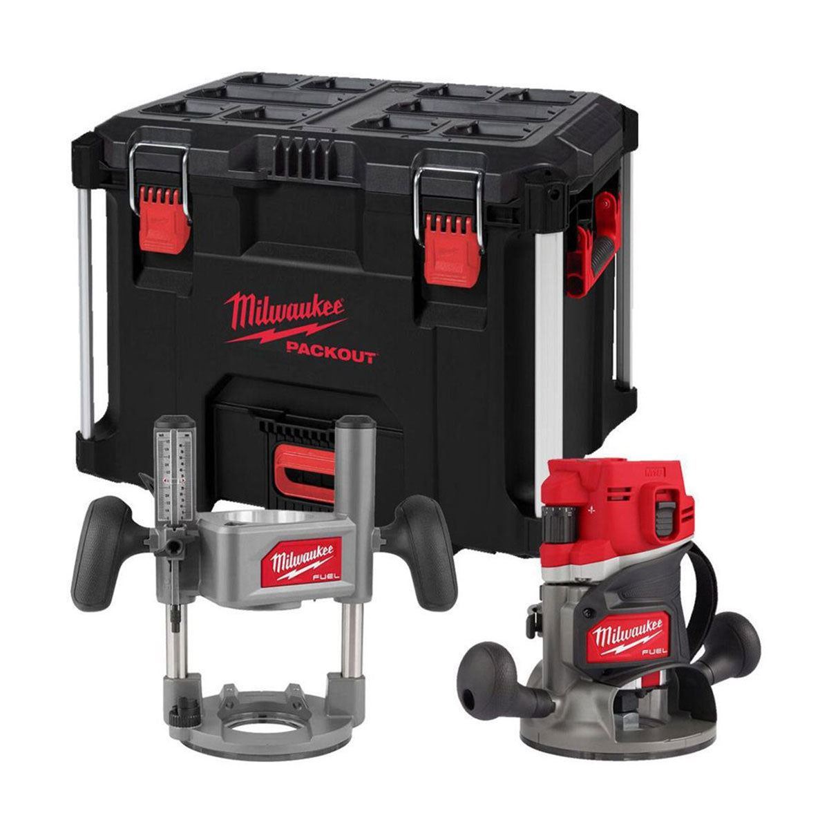 Milwaukee M18FR12KIT 18V FUEL Brushless 1/2" Router Cutter with 1 x 5.5Ah Battery Charger in Case