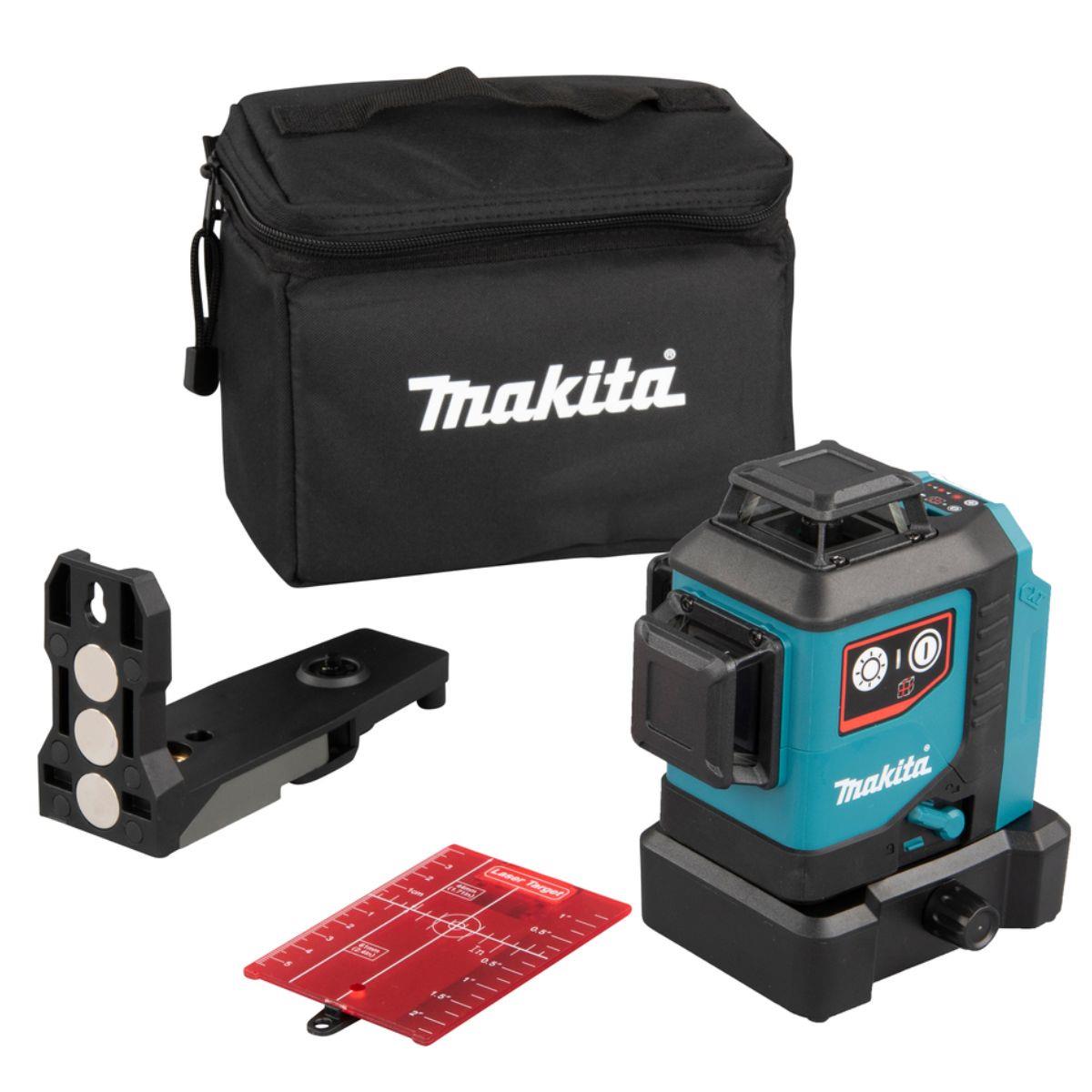 Makita SK700DZ 12Vmax CXT 25m Red Multi-Line Laser With Kit Bag