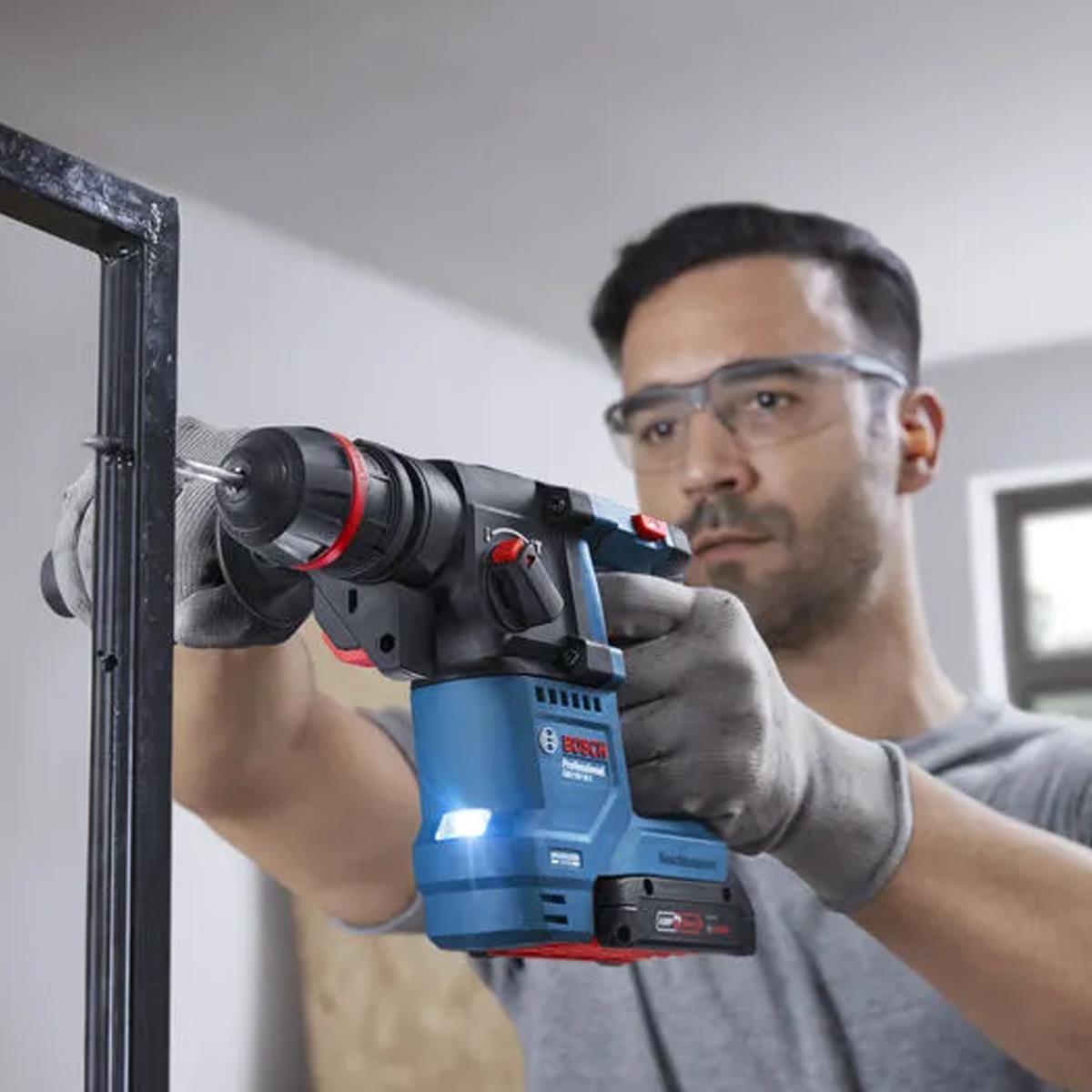 Bosch GBH 18V-18 X Brushless 18V SDS+ Rotary Hammer Drill with 1 x 4.0Ah Battery & Charger