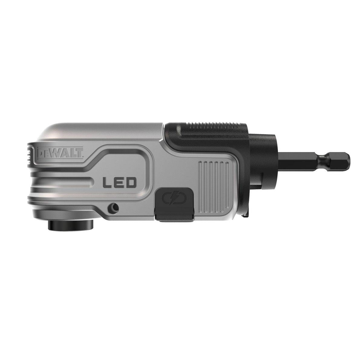 Dewalt DTLRA-QZ 1/4" Hex Impact Right Angle Attachment with LED Light