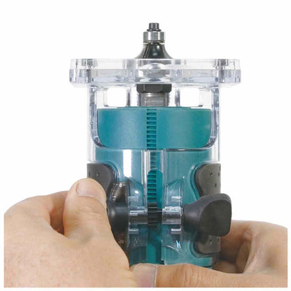 Makita DRT52Z 18V LXT Brushless 1/4" Router Trimmer with 1 x 6.0Ah Battery & Charger