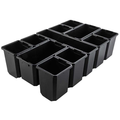 Makita MAKTRAK 3 Piece Tool Organiser Set Stackable Compact & Medium Storage Case
