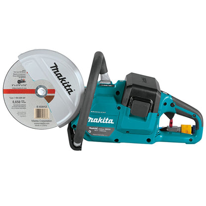 Makita DCE090ZX1 36V LXT 230mm Brushless Disc Cutter with 2 x 6.0Ah Battery & Charger