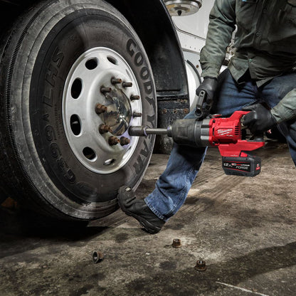 Milwaukee M18ONEFHIWF1D-0C 18V FUEL Brushless D-Handle 1" Impact Wrench with 1 x 5.0Ah Battery Charger & Case