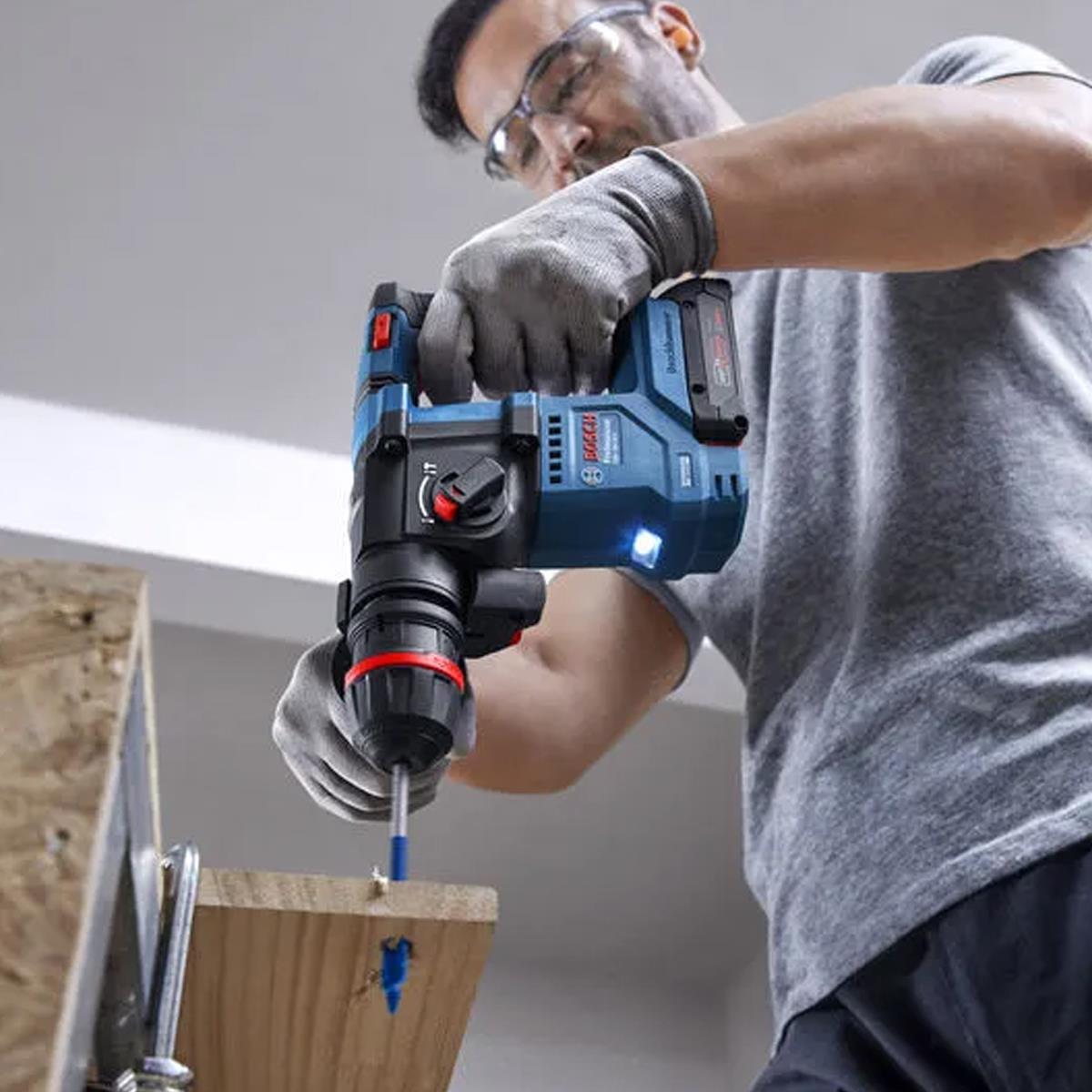 Bosch GBH 18V-18 X Brushless 18V SDS+ Rotary Hammer Drill with 1 x 5.0Ah Battery & Charger