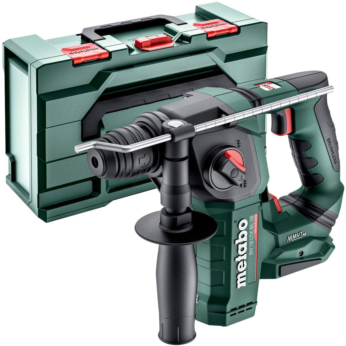 Metabo BH 18 LTX BL 16 18V Brushless SDS+ Rotary Hammer with 1 x 8.0Ah Battery Charger & Metabox