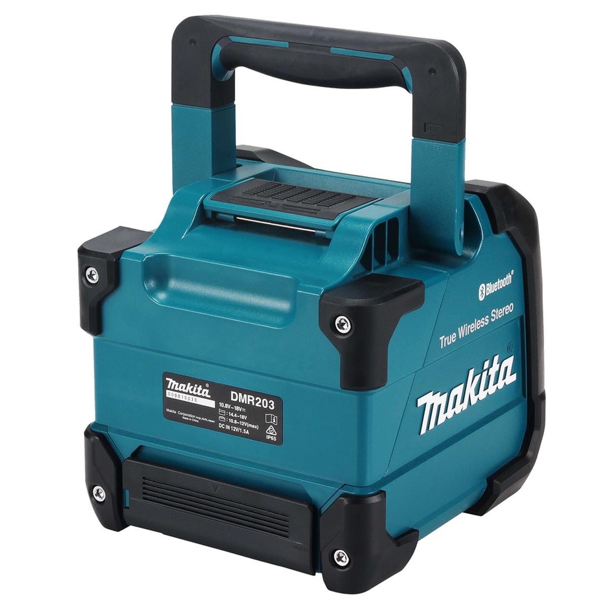 Makita DMR203 12Vmax - 18V / CXT - LXT Jobsite Bluetooth Speaker with 1 x 5.0Ah Battery & Charger