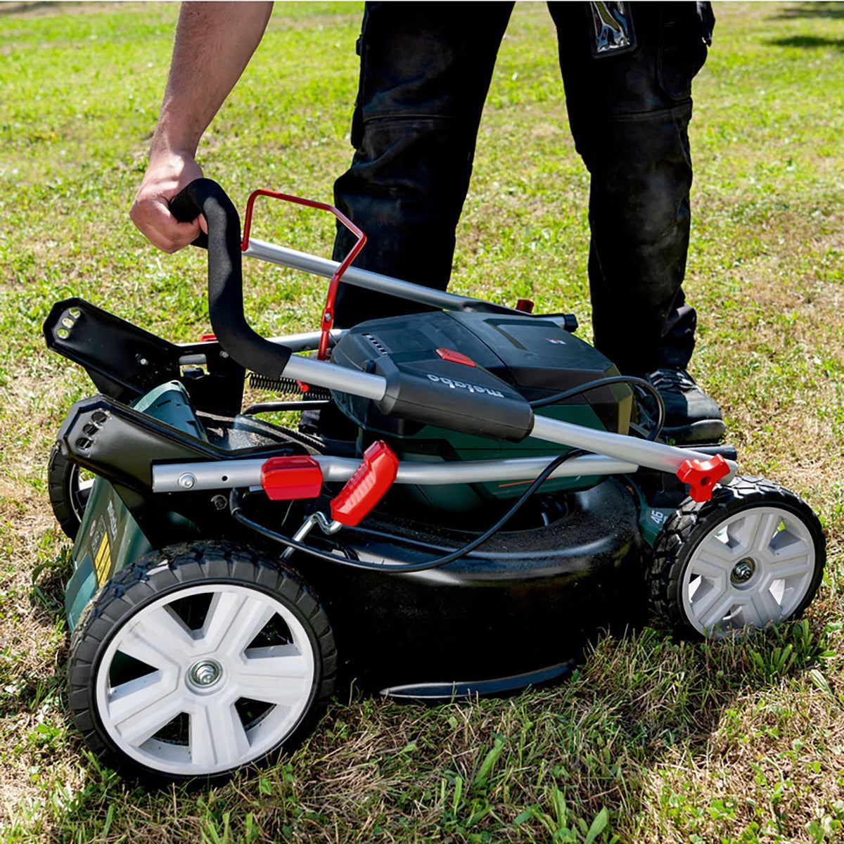 Metabo RM 36-18 LTX BL 46 36V Brushless 46cm Lawn Mower with 2 x 8.0Ah Battery & Charger