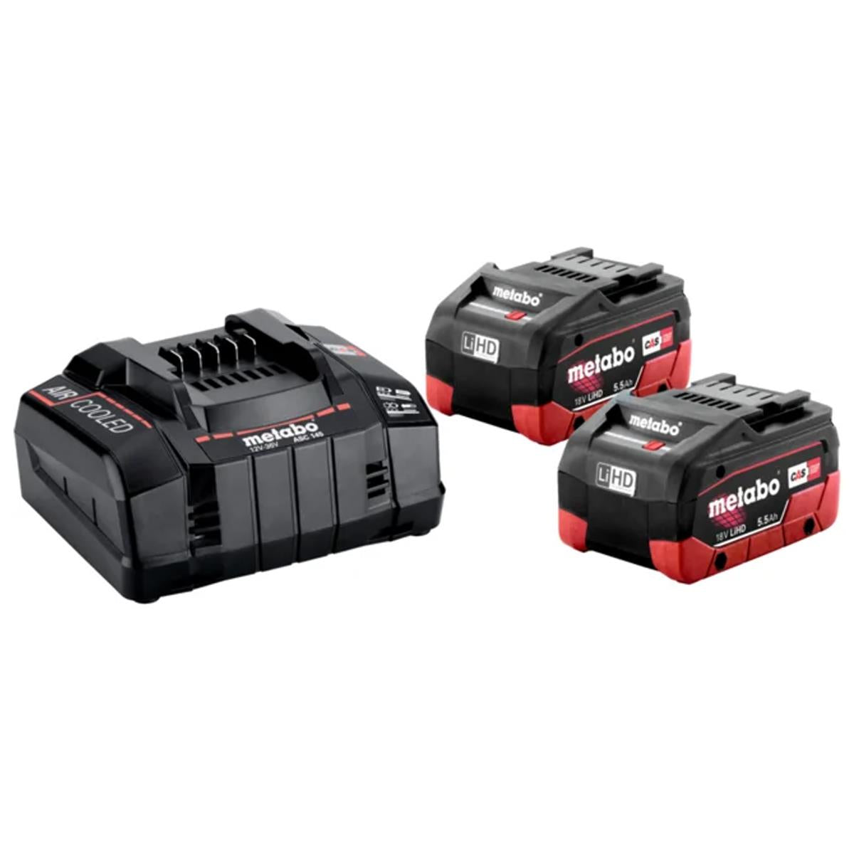 Metabo Basic Set 12-36V 2 x 5.5Ah LiHD Battery with ASC 145 Charger 685122380