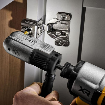 Dewalt DTLRA-QZ 1/4" Hex Impact Right Angle Attachment with LED Light