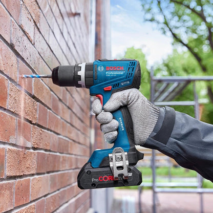 Bosch 0615A5008E 18V Brushless Combi Drill & Impact Driver/Wrench Twin Kit with 2 x 4.0Ah Battery, Charger & Case - Tool Supplier