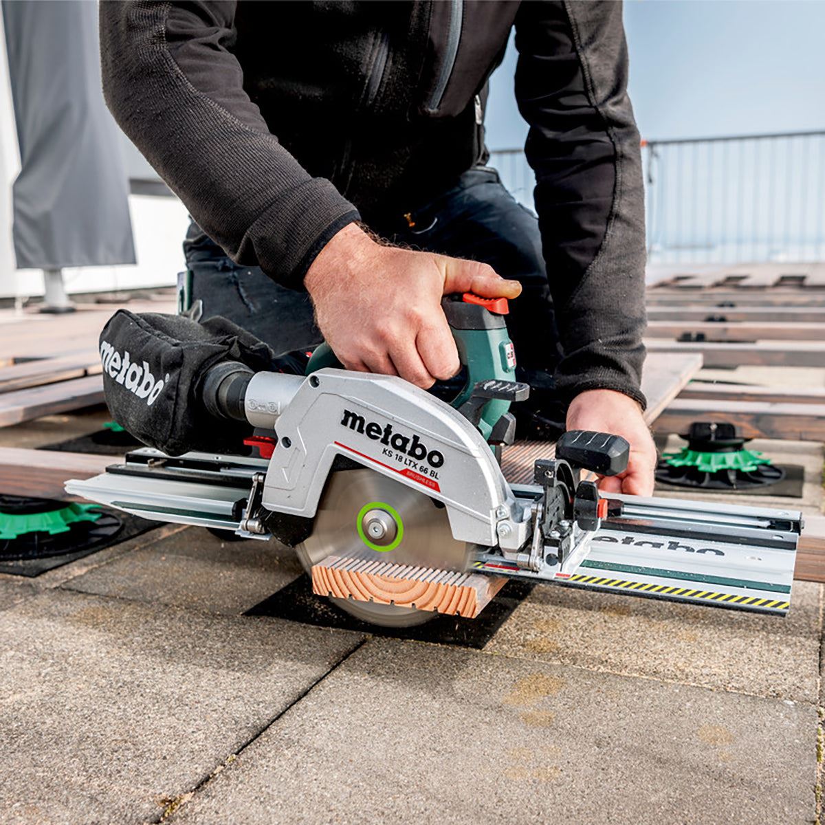 Metabo KS 18 LTX 66 BL 18V Brushless 165mm Circular Saw with 1 x 4.0Ah Battery Charger & Metabox