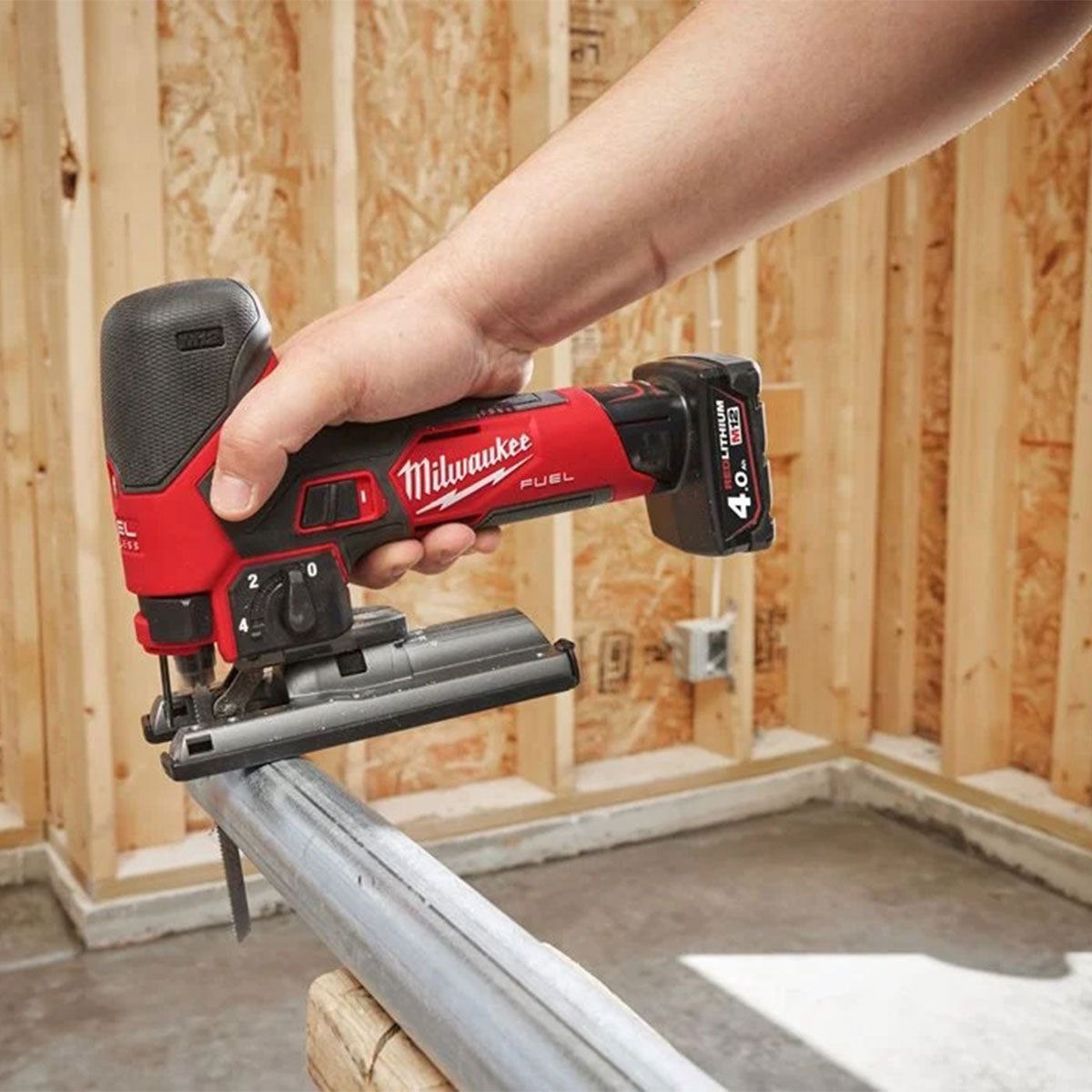 Milwaukee M12FJS-422X 12V FUEL Brushless Jigsaw with 4.0Ah/2.0Ah Batteries Charger & Case 4933493349