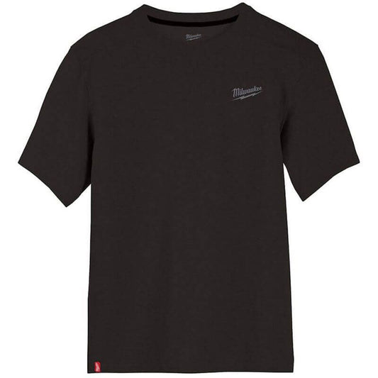 Milwaukee Black Hybrid Short Sleeve Work T-Shirt Large 4932492965