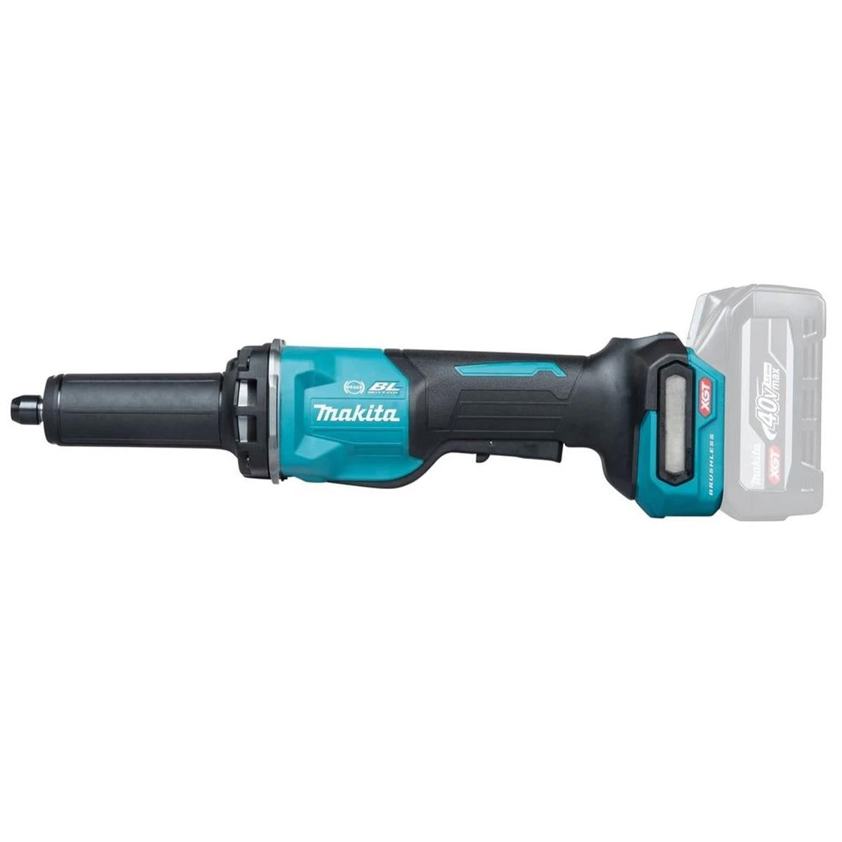 Makita GD002GZ01 40V Max XGT Brushless Die Grinder with 1 x 2.5Ah Battery Charger & Case