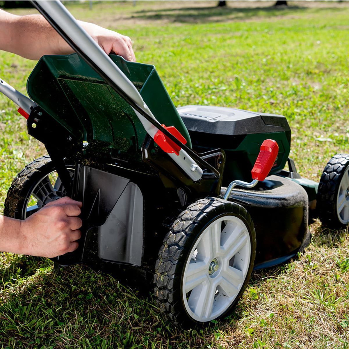 Metabo RM 36-18 LTX BL 46 36V Brushless 46cm Lawn Mower with 2 x 8.0Ah Battery & Charger