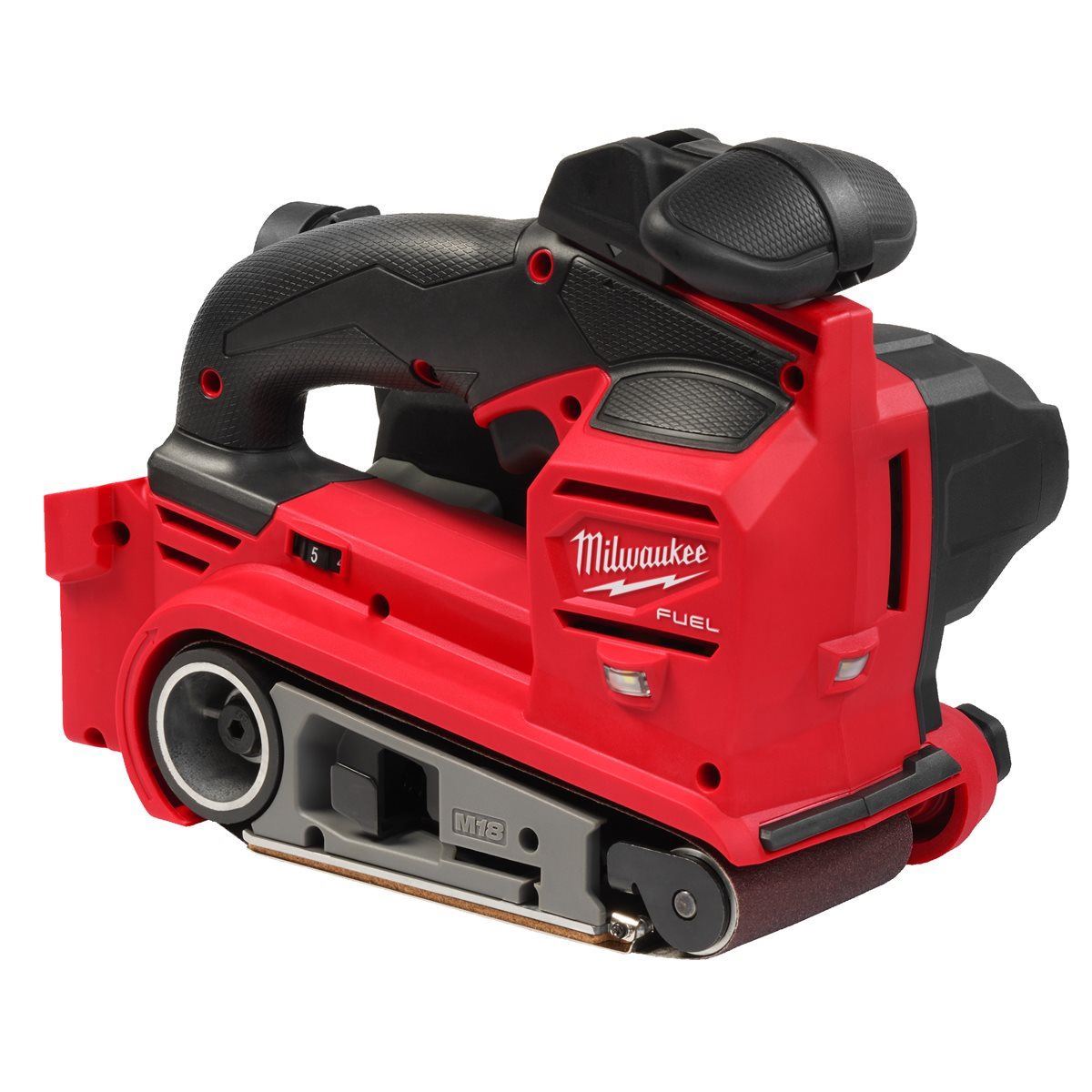 Milwaukee M18FBTS75-552X M18 FUEL 18V Brushless 75mm Belt Sander with 2 x 5.5Ah Battery, Charger & Case 4933479616