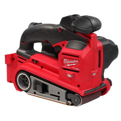 Milwaukee M18FBTS75-552X M18 FUEL 18V Brushless 75mm Belt Sander with 2 x 5.5Ah Battery, Charger & Case 4933479616