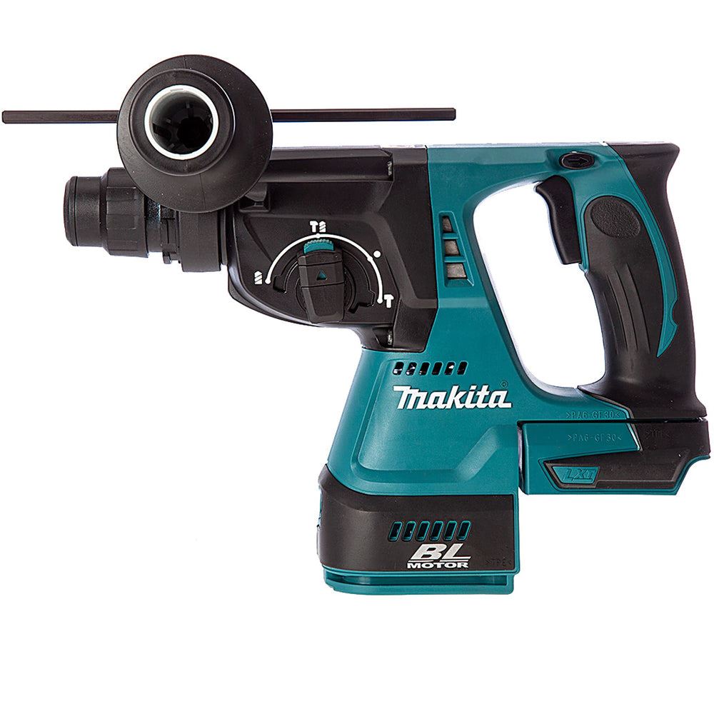 Makita DHR242Z 18V SDS+ Brushless Rotary Hammer Drill with 6 Piece Drill Bit Set