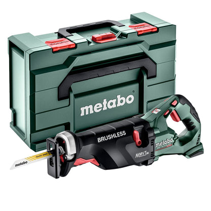 Metabo SSEP 18 LTX BL MVT 18V Brushless Sabre Saw with 1 x 4.0Ah Battery Charger & Metabox