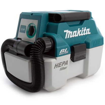Makita DVC750LZ 18V LXT Brushless L-Class Vacuum Cleaner with 1 x 6.0Ah Battery & Charger
