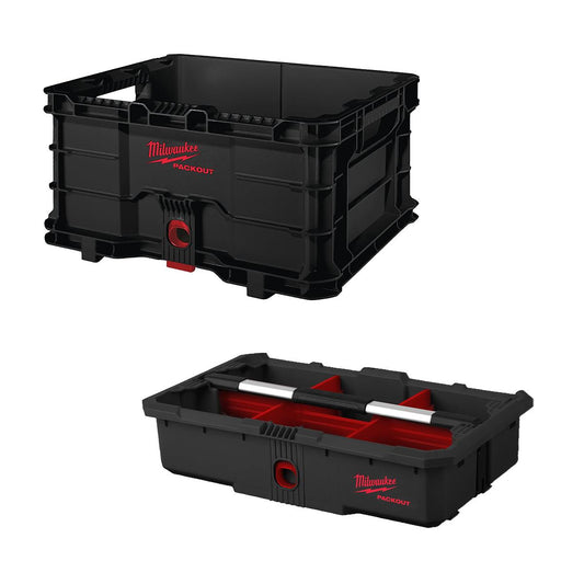 Milwaukee  Packout Crate with Tool Tray