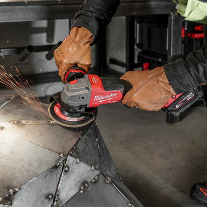 Milwaukee M18ONEFSAG115XPDB-0 18V Fuel One-Key Brushless 115mm Angle Grinder with 1 x 5.0Ah Battery & Charger