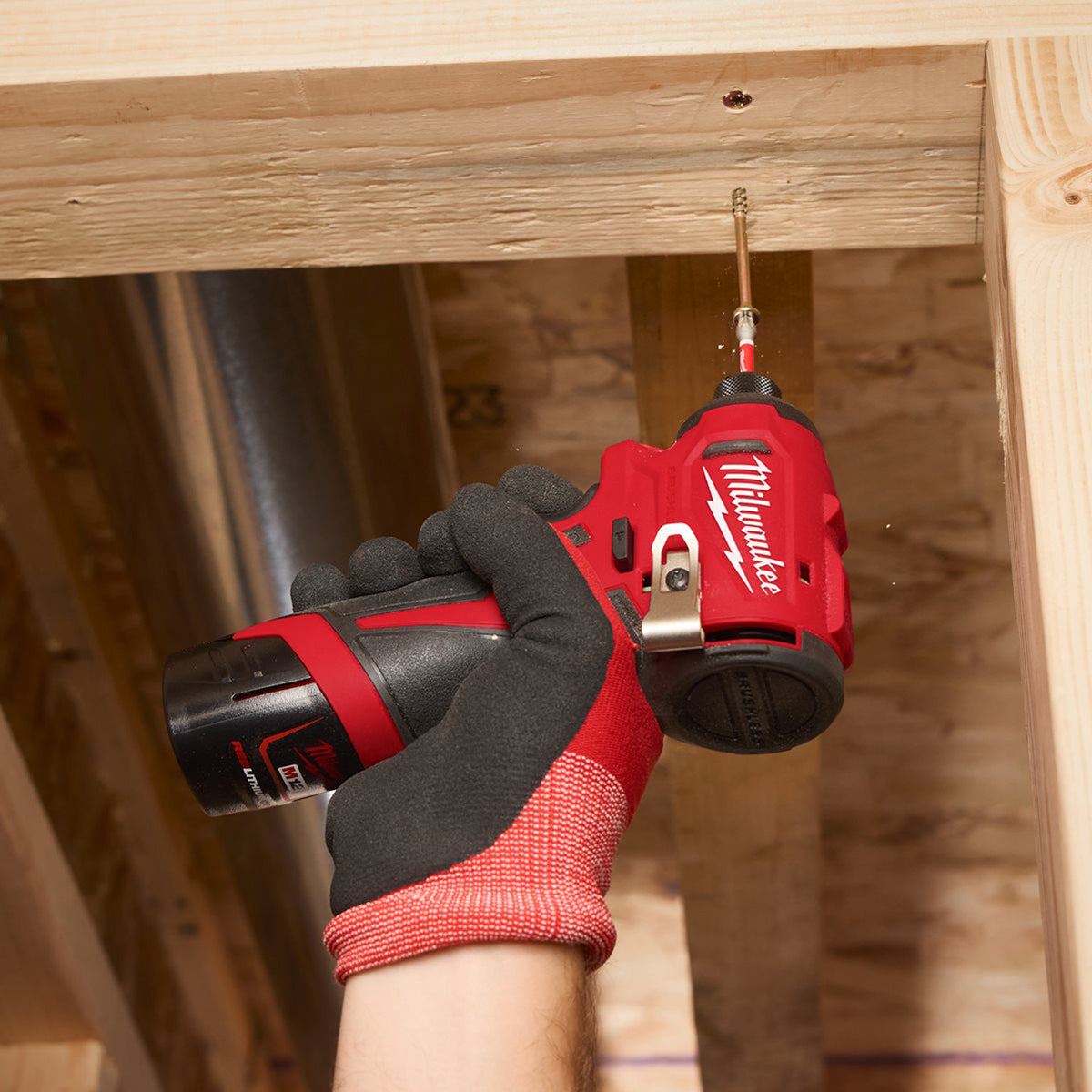 Milwaukee M12BLIDRC-0 12V Brushless Compact Impact Driver with 1 x 5.0Ah Battery Charger & Bag