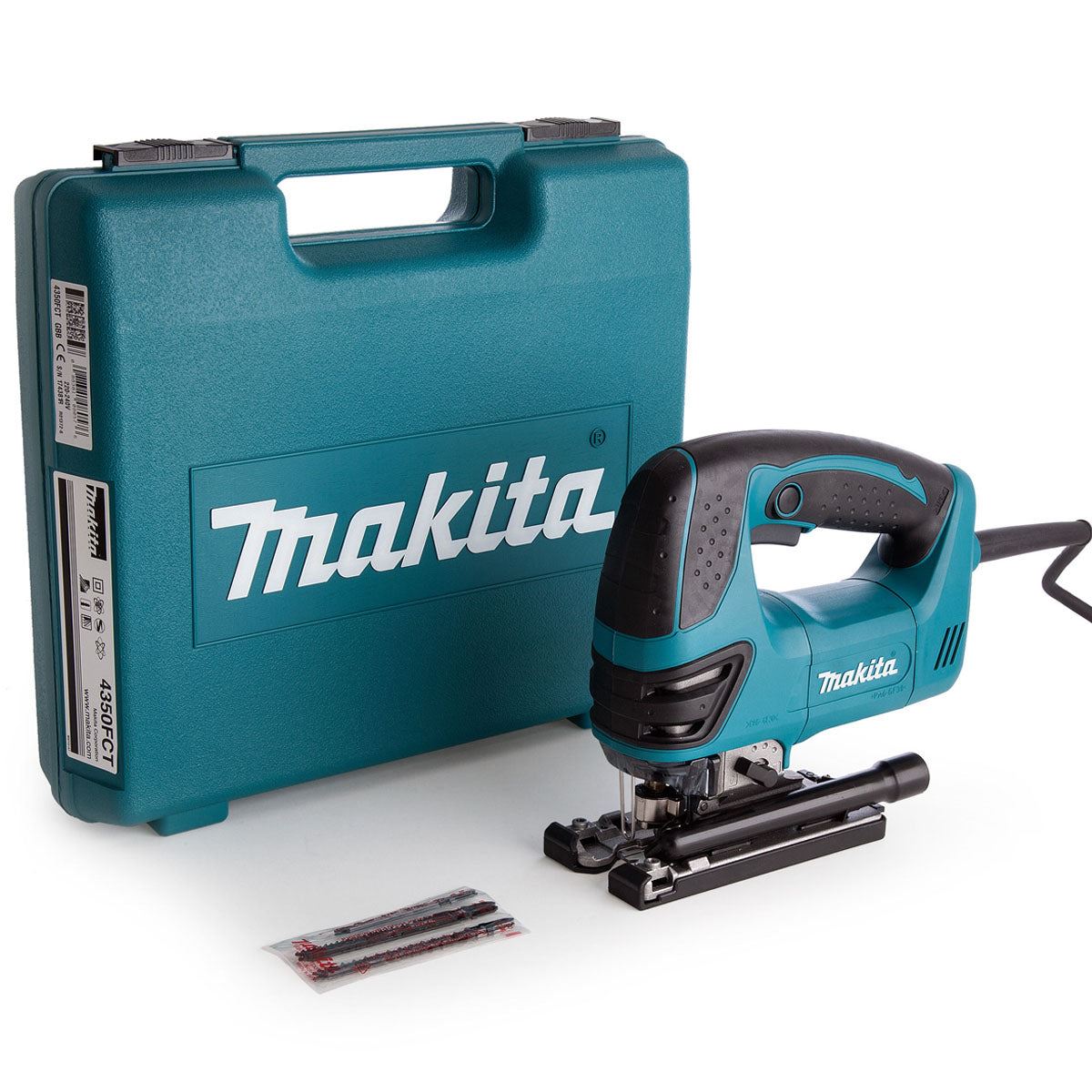 Makita 4350FCT/1 Orbital Jigsaw Tool-Less Blade Change With Job Light 110V/720W