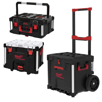 Milwaukee Packout Rolling Drawer Tool Box Trolley With 22" Large Toolbox & 38L XL Cooler