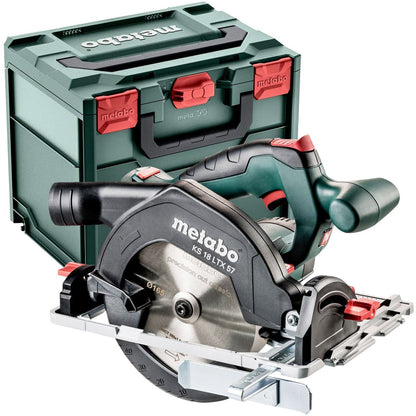 Metabo KS 18 LTX 57 18V 165mm Circular Saw with 1 x 2.0Ah Battery Charger & Metabox