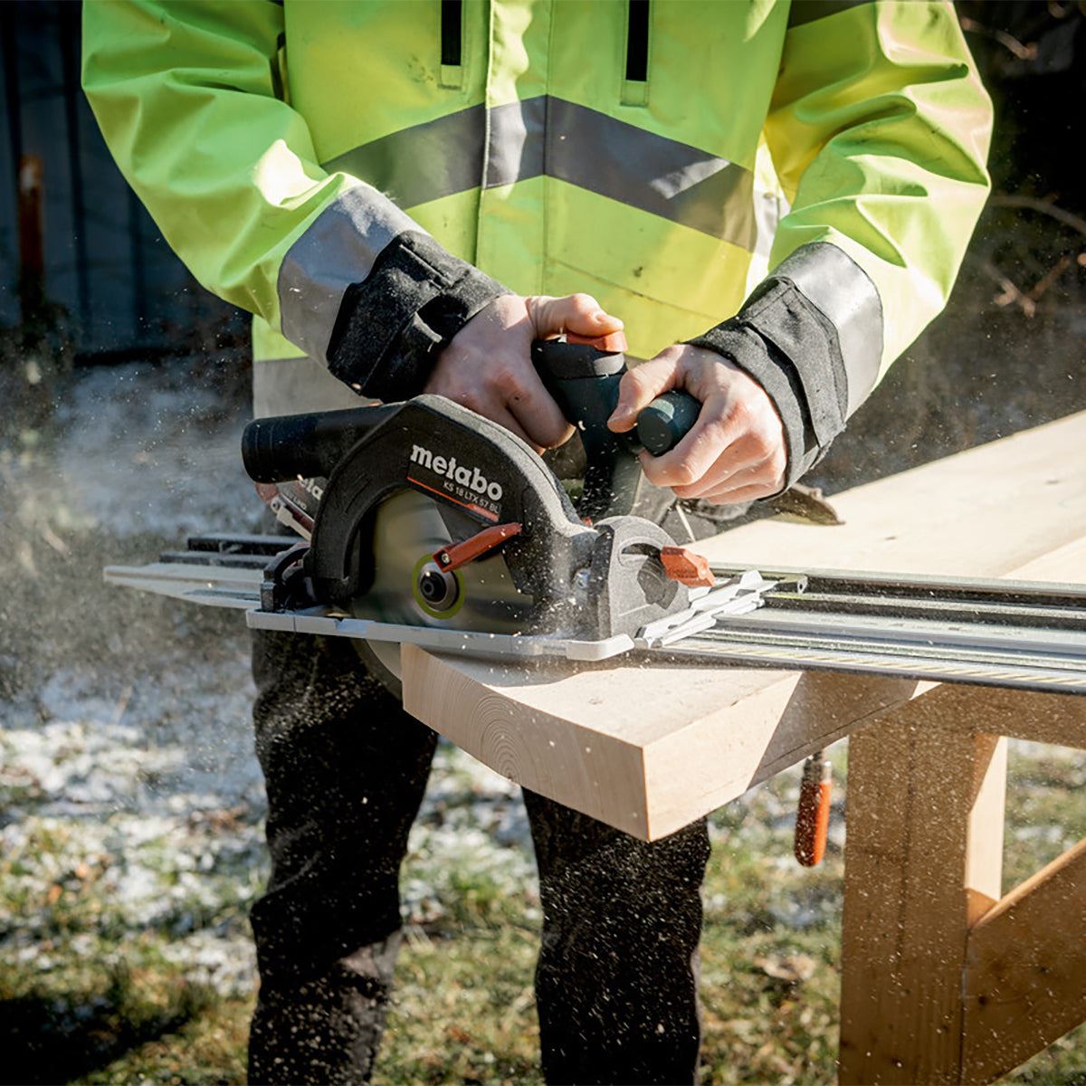 Metabo KS 18 LTX 57 BL 18V Brushless 165mm Circular Saw with 1 x 2.0Ah Battery Charger & Metabox