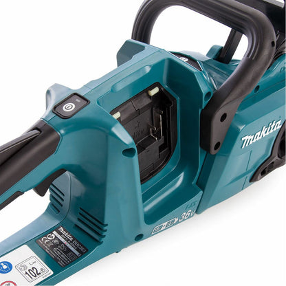 Makita DUC353Z 36V Brushless 350mm Chainsaw With 2 x 5.0Ah Batteries & Charger