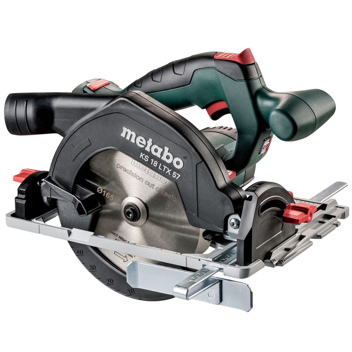 Metabo KS 18 LTX 57 18V 165mm Circular Saw with 1 x 4.0Ah Battery Charger & Metabox