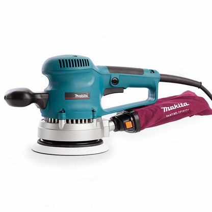 Makita BO6030/2 150mm Corded Random Orbit Sander With Dust Bag 240V