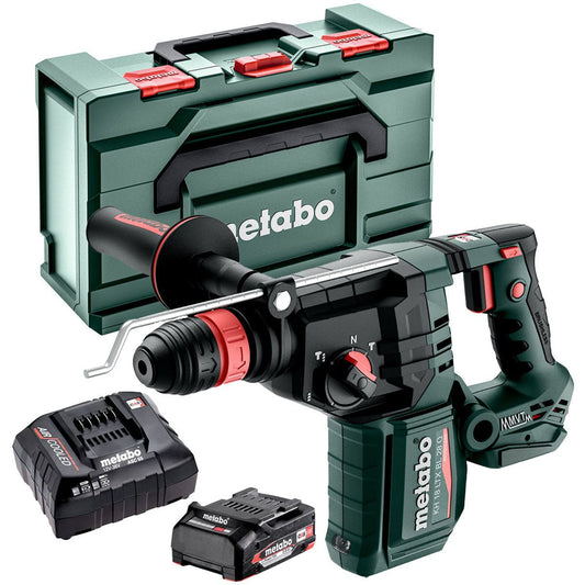 Metabo KH 18 LTX BL 28 Q 18V Brushless SDS+ Combination Hammer Drill with 1 x 2.0Ah Battery Charger & Metabox
