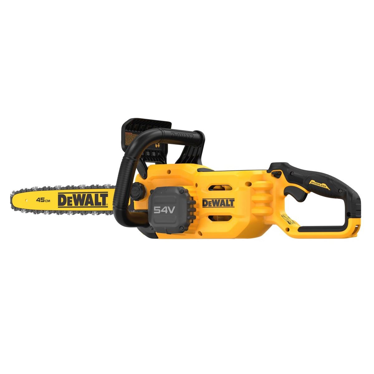 Dewalt DCMCS574N-XJ 54V XR Flexvolt Brushless 45cm Chainsaw with 1 x 6.0Ah Battery & Charger