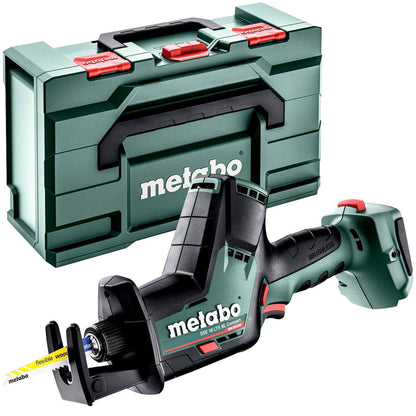 Metabo SSE 18 LTX BL Compact 18V Brushless Sabre Saw with 1 x 2.0Ah Battery Charger & Metabox