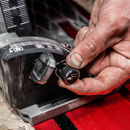 Milwaukee M18FPS55-0PEB 18V 165mm Fuel Brushless Plunge Saw with 2 x 8.0Ah Battery & Guide Rail Kit
