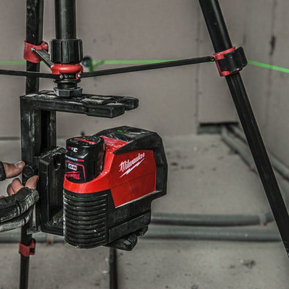Milwaukee M12CLLP-0 12V Green Cross Line 2 Plane Laser 360° with Case 4933478101