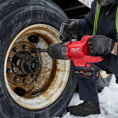 Milwaukee M18ONEFHIWF1D-0C 18V FUEL Brushless D-Handle 1" Impact Wrench with 1 x 5.0Ah Battery Charger & Case