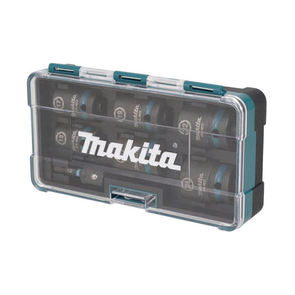 Makita E-16592 1/2" Square Drive Black Impact Socket Set Of 7 Piece