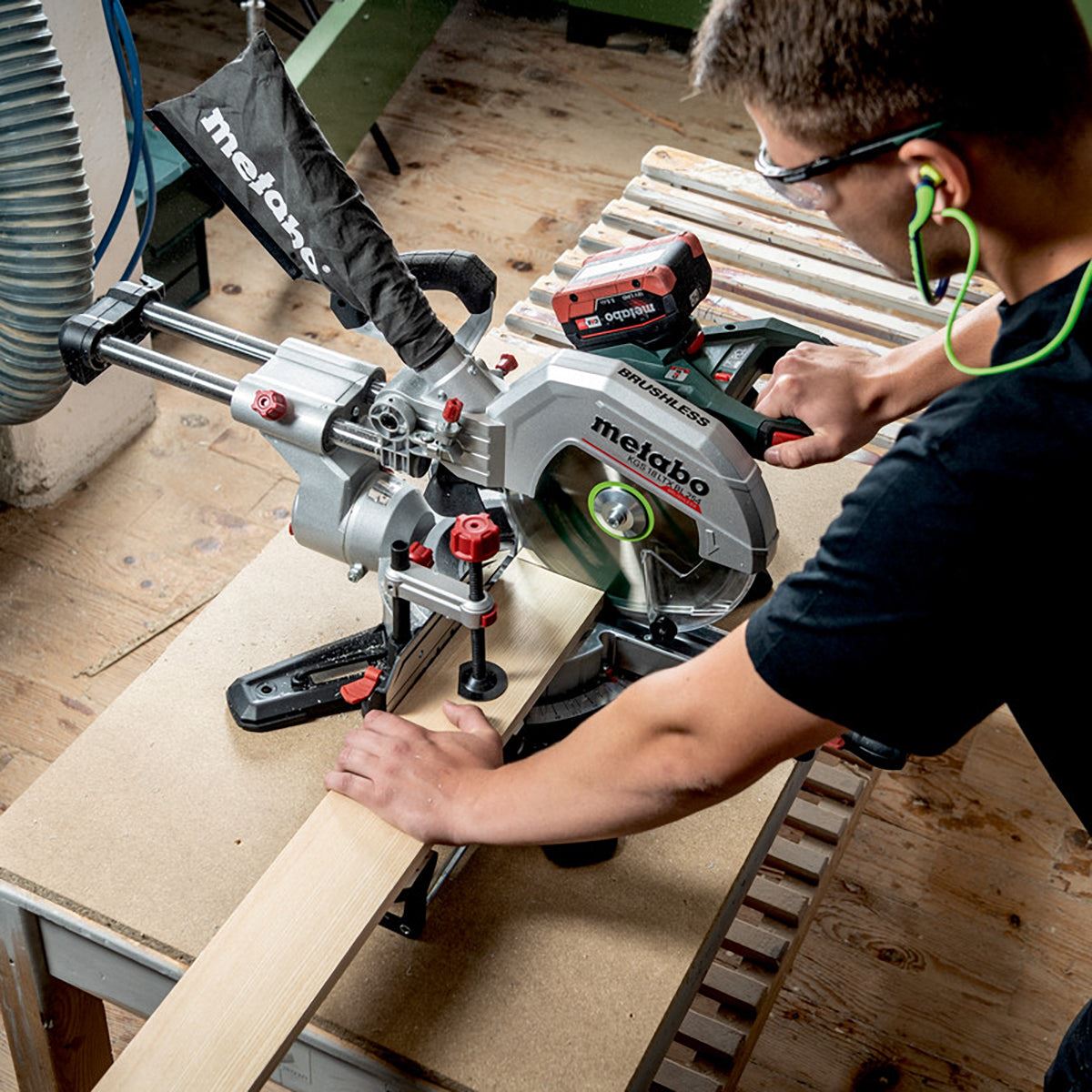 Metabo KGS 18 LTX BL 254 18V Brushless 254mm Single Bevel Sliding Mitre Saw Body Only 614254850