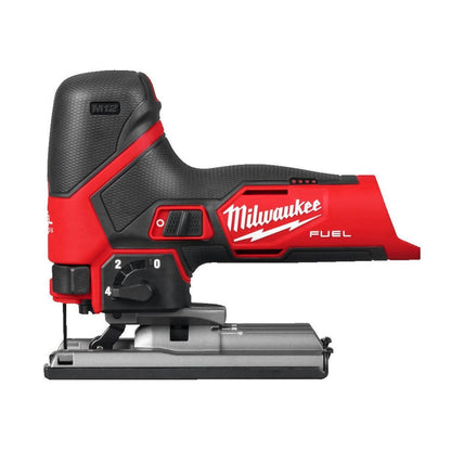Milwaukee M12FJS-422X 12V FUEL Brushless Jigsaw with 4.0Ah/2.0Ah Batteries Charger & Case 4933493349