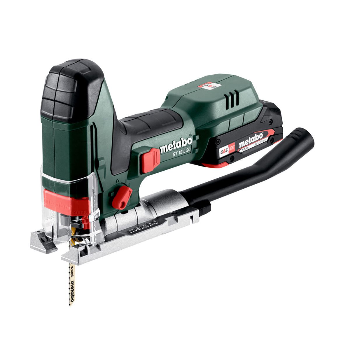Metabo ST 18 L 90 18V Body Grip Jigsaw with 1 x 4.0Ah Battery Charger & Metabox
