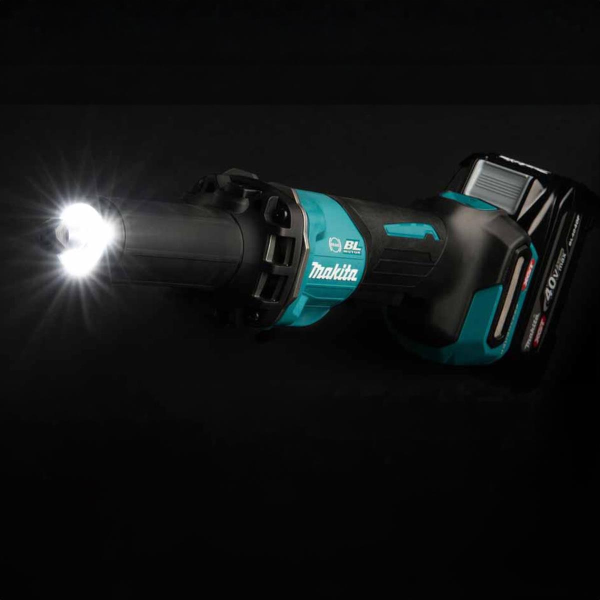 Makita GD002GZ01 40V Max XGT Brushless Die Grinder with 1 x 2.5Ah Battery Charger & Case