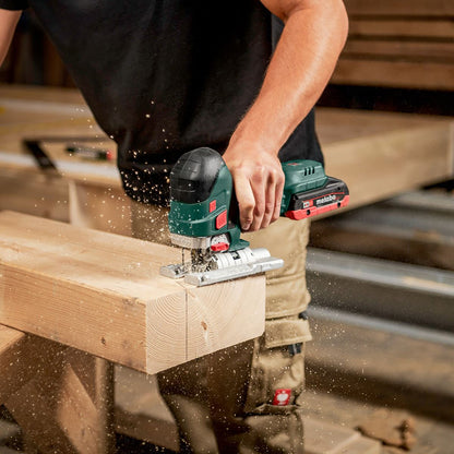 Metabo STA 18 LTX 150 BL 18V Brushless Body Grip Jigsaw with 1 x 2.0Ah Battery Charger & Metabox