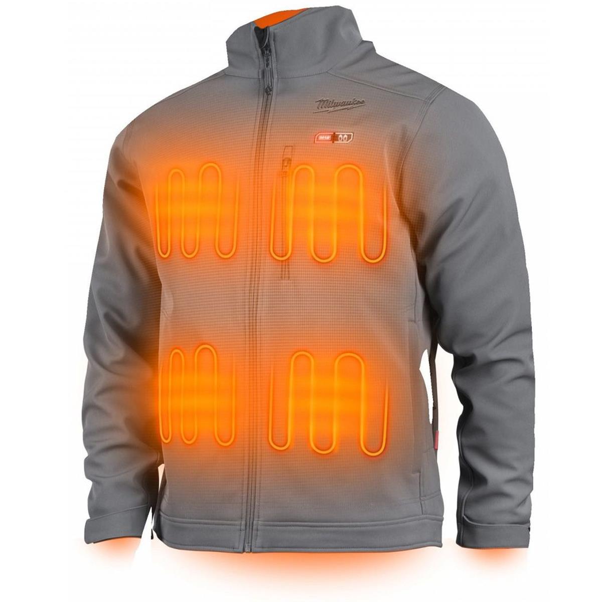Milwaukee M12HJGREY5-0 M12 12V Heated Work Jacket Grey Size - XXL 4933478976